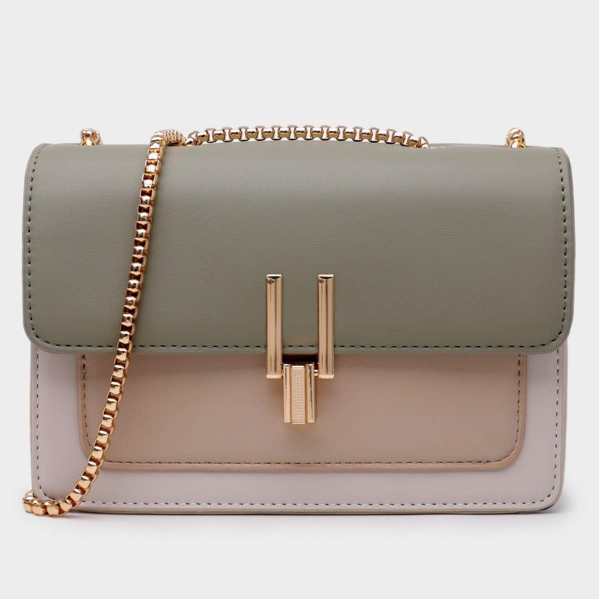 Color-Block Crossbody Bags for Women Leather Cross Body Purses Cute Designer Handbags Shoulder Bag Medium Size - Image 2